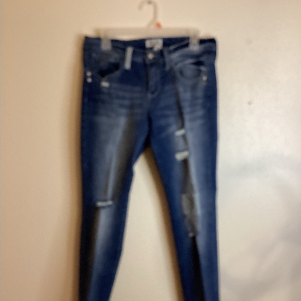 Mudd Distressed Patched Jeans Size 7